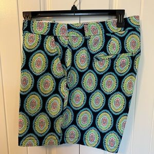 Crown & Ivy Multicolor Medallion Patterned Women Shorts 20W